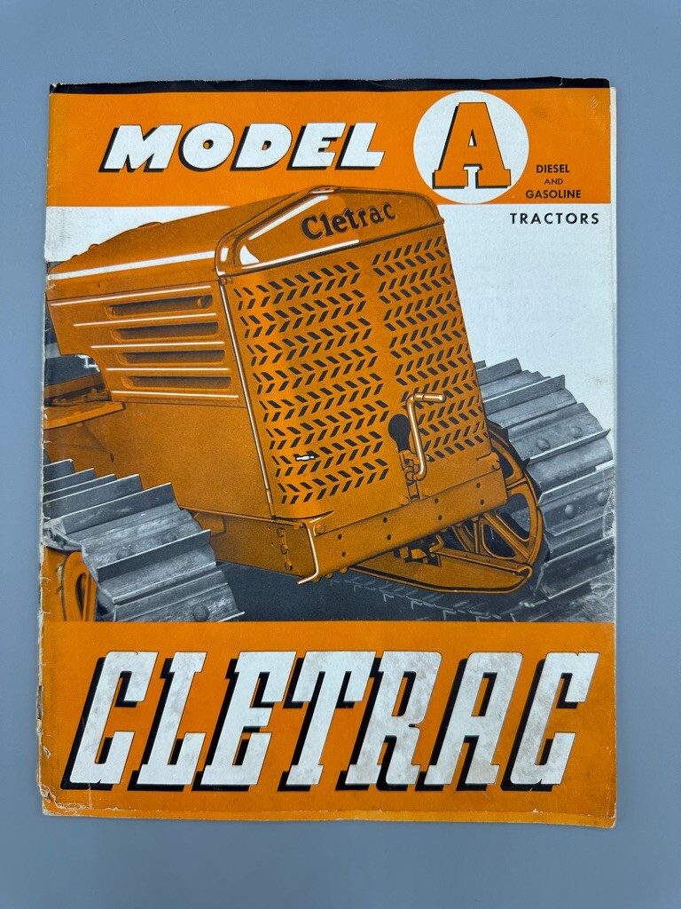 1941 Model A CLETRAC Diesel Gasoline CLEVELAND TRACTOR Machinery Advertising