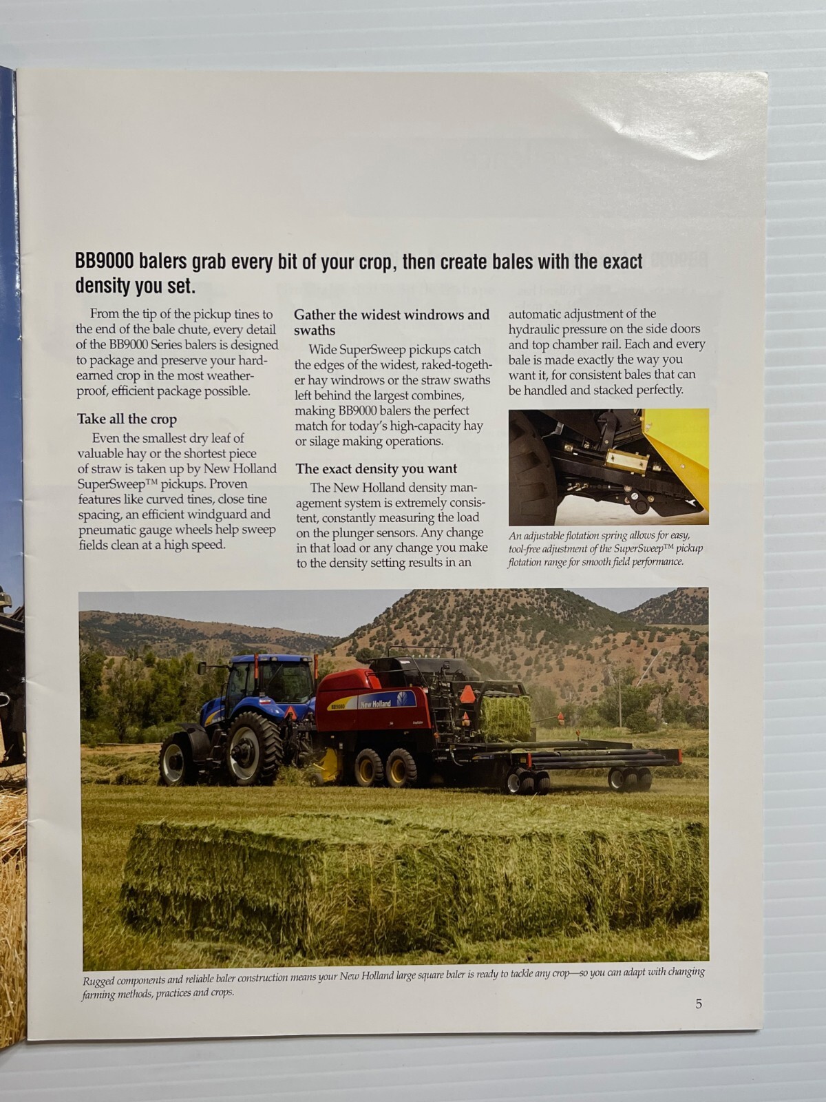 New Holland BB9000 Series Baler Sales Brochure (Original Brochure) 2008