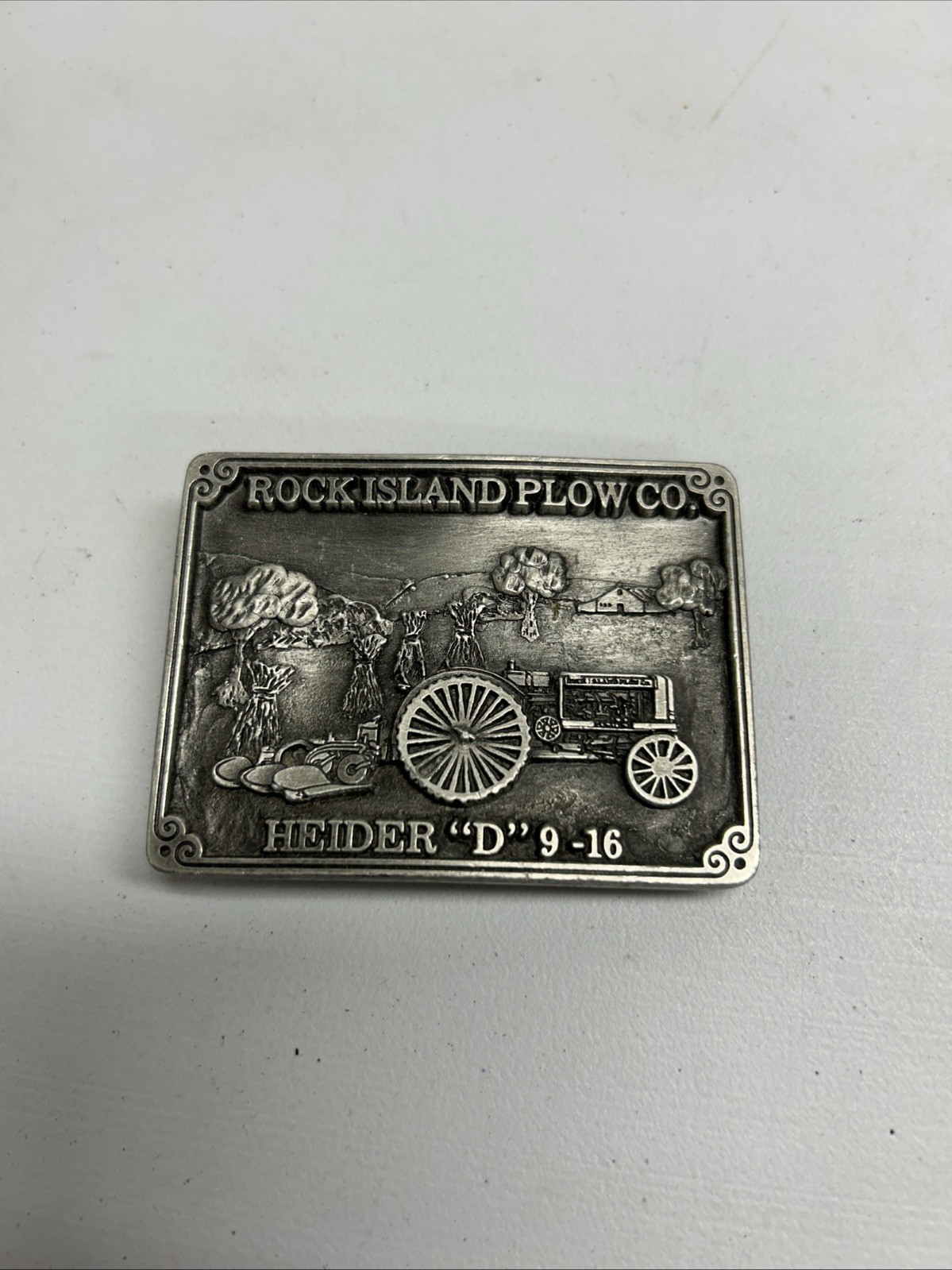 Rock Island Plow Co. HEIDER 9-16 Tractor Belt Buckle Limited Edition NEAT!