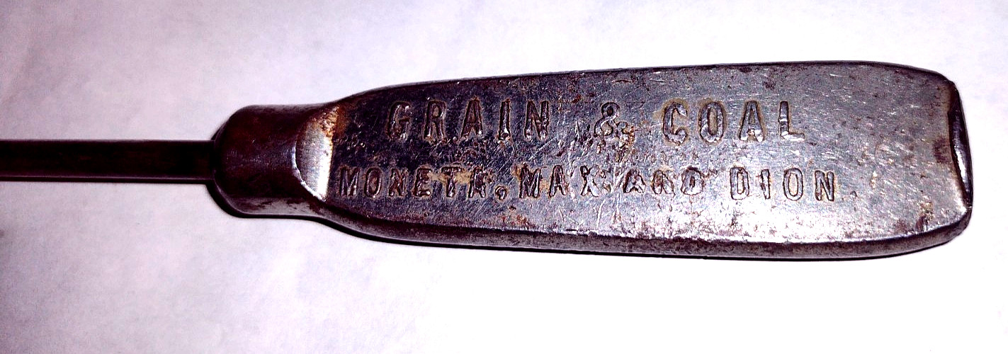 G. E. Hiner Implements Metal Flathead Screwdriver Hartley Moneta Iowa Coal Grain