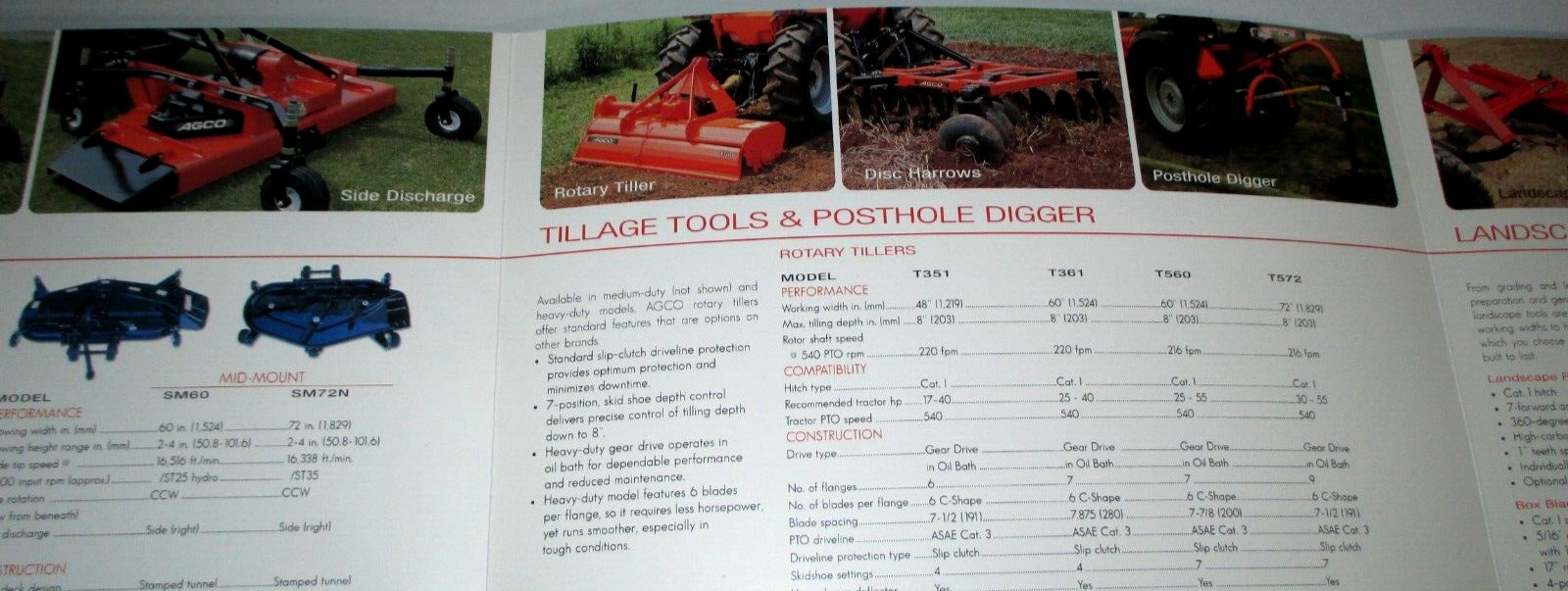 *AGCO Implements for 19 HP to 135 HP Tractors Sales Brochure 2004 AB04303