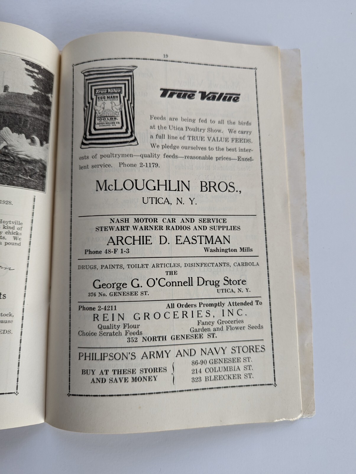 1928 Greater Utica NY Poultry Show Farm Advertising Book Entry Forms