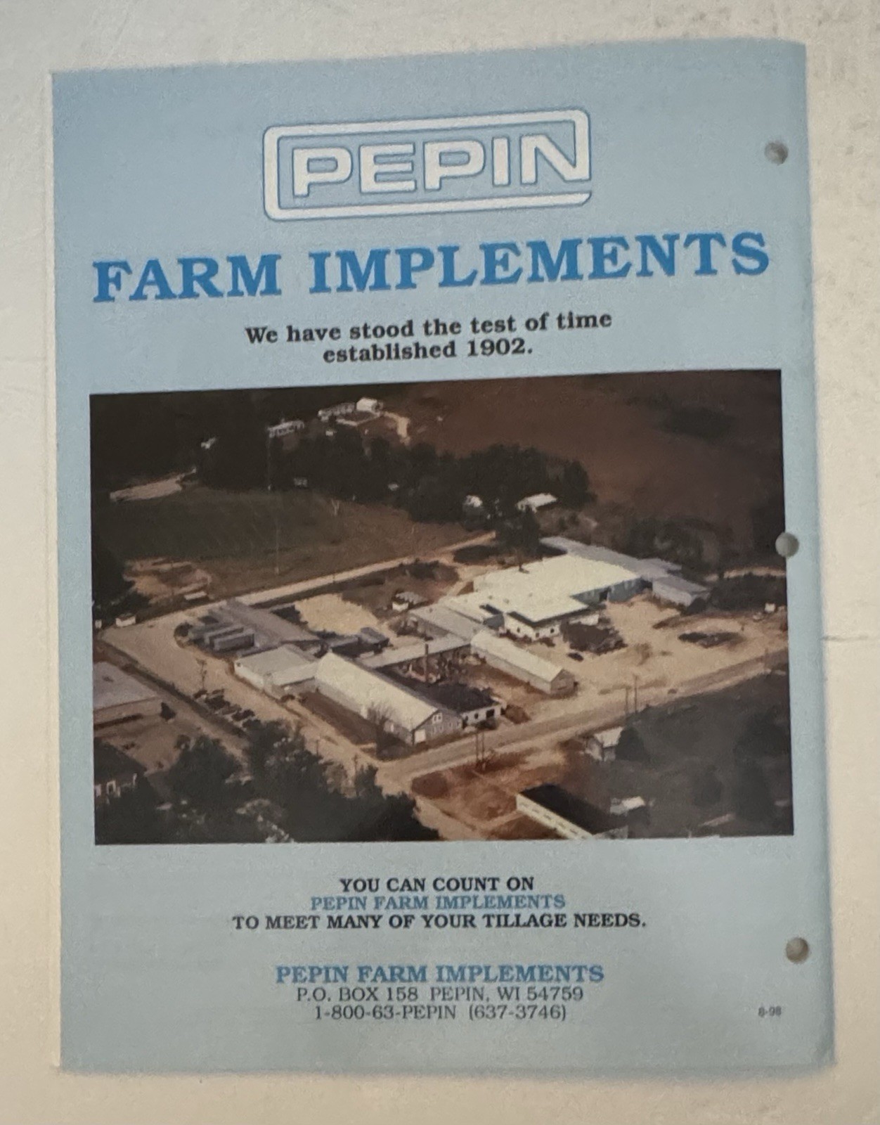 Vintage 1999 Pepin Farm Implements Catalog Farming Agriculture Hydraulic Carts