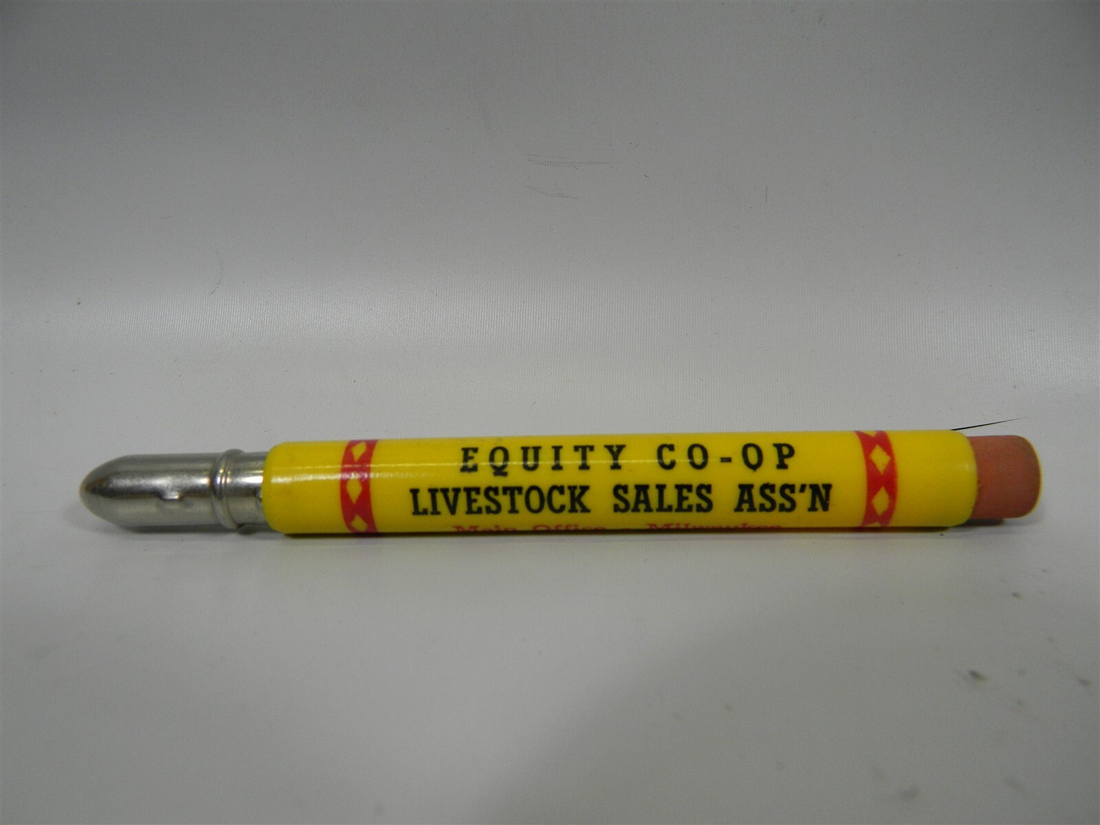 Vintage Equity Co-Op Livestock Sales Wis. Advertising Bullet Pencil – #19 2D