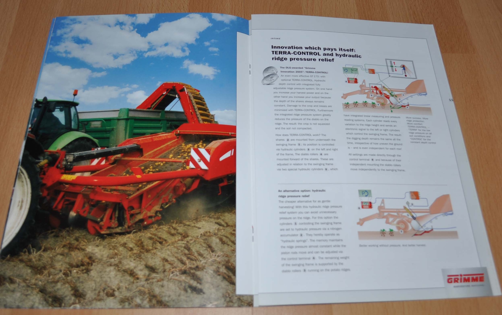 Grimme GT 170 Potato Harvesting Agricultural Brochure Prospekt