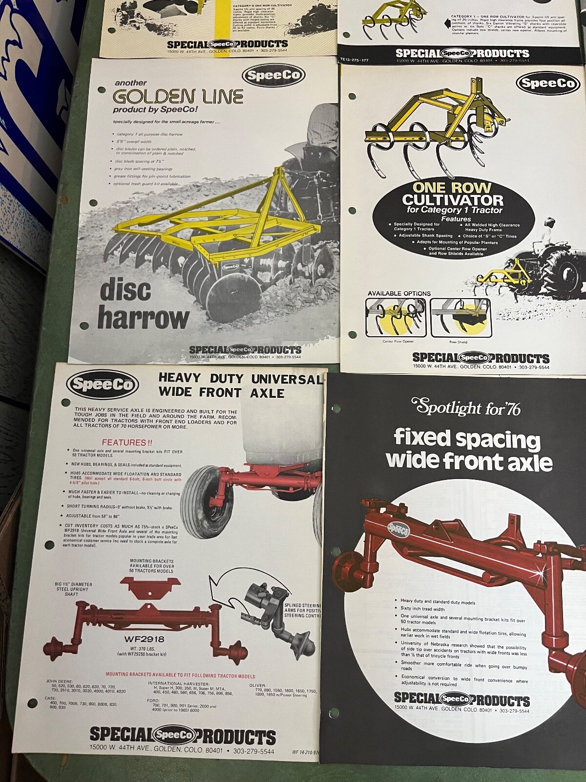 Collection Of SpeeCo Agriculture Equipment Advertising