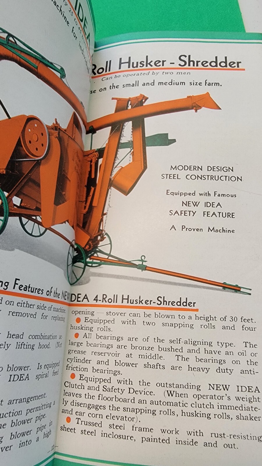 1930 NEW IDEA FARM EQUIPMENT COLDWATER OHIO SANDWICH ILLINOIS