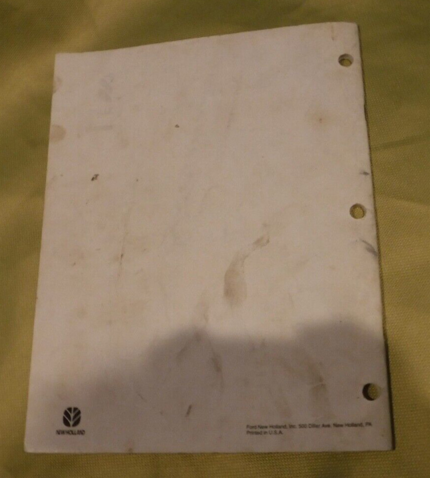New Holland 824 Corn Head Assembly Information & Owner Operator Manual