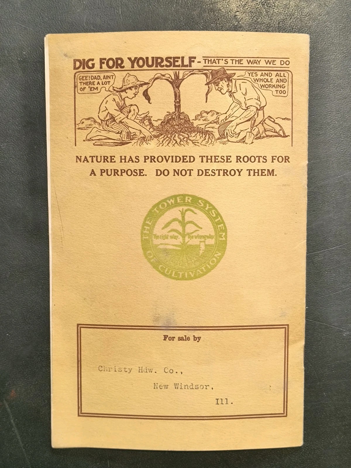 1927 J.D. Tower & Sons Cultivators Corn Culture Agriculture Brochure Farming