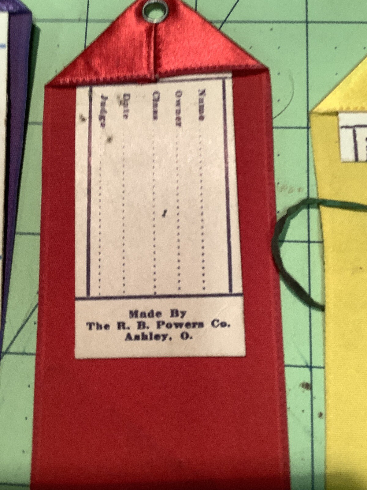 Three Vintage Ribbons Dahlia Society Toledo Ohio INV-P0619