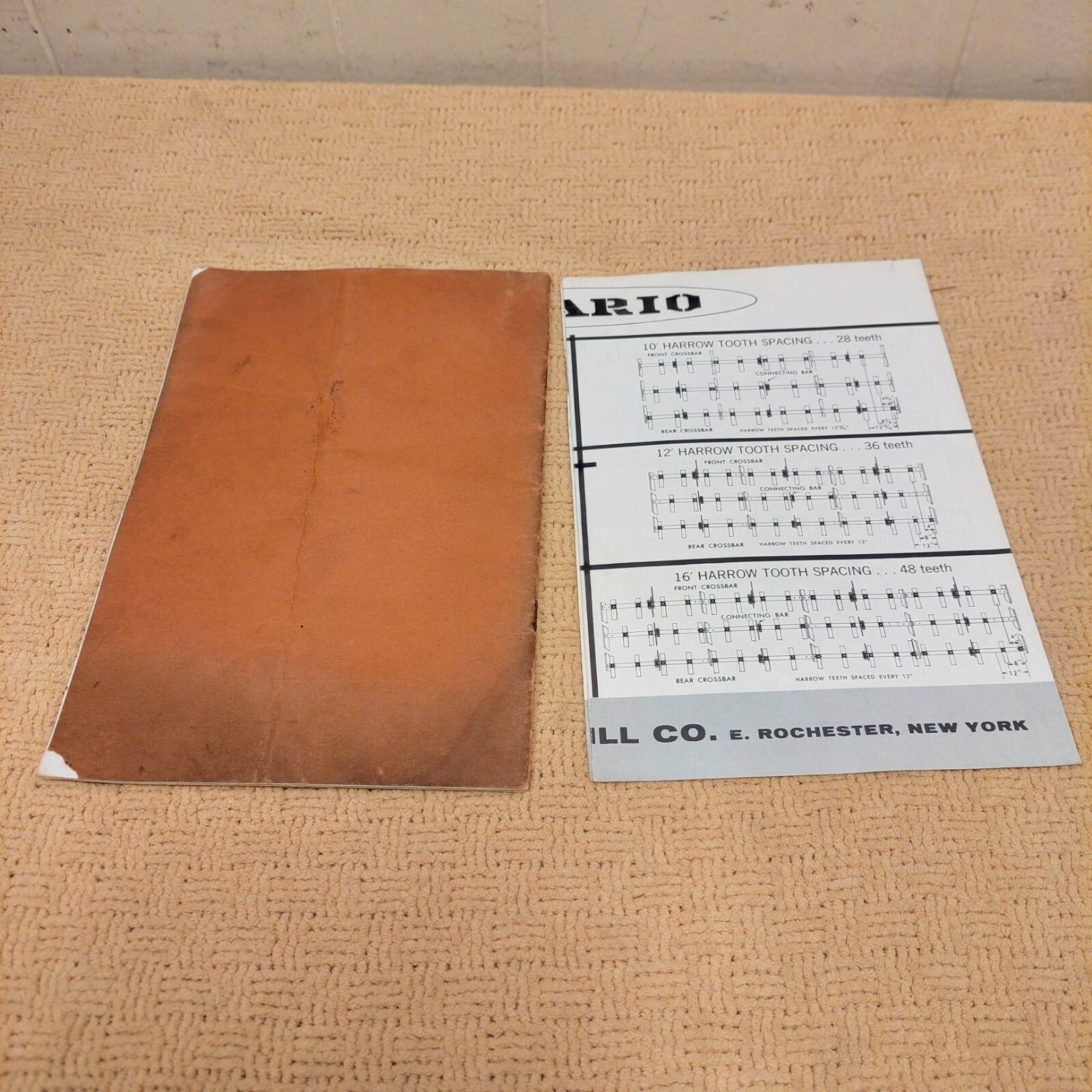 Ontario Grain & Fertilizer Drills Brochure Vintage Rochester New York