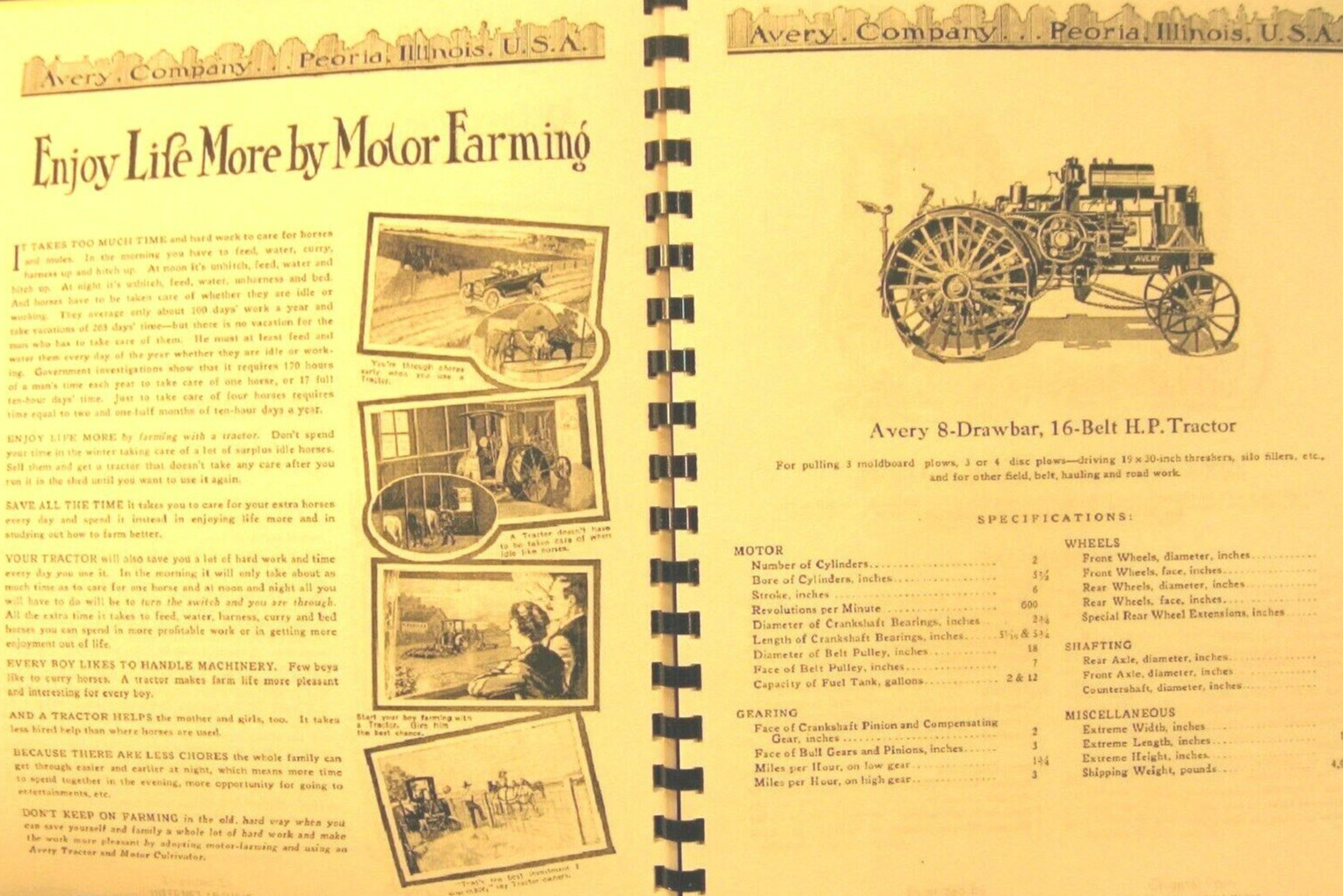 1918 Avery Sales Information Manual 80 Fully Illustrated Pages