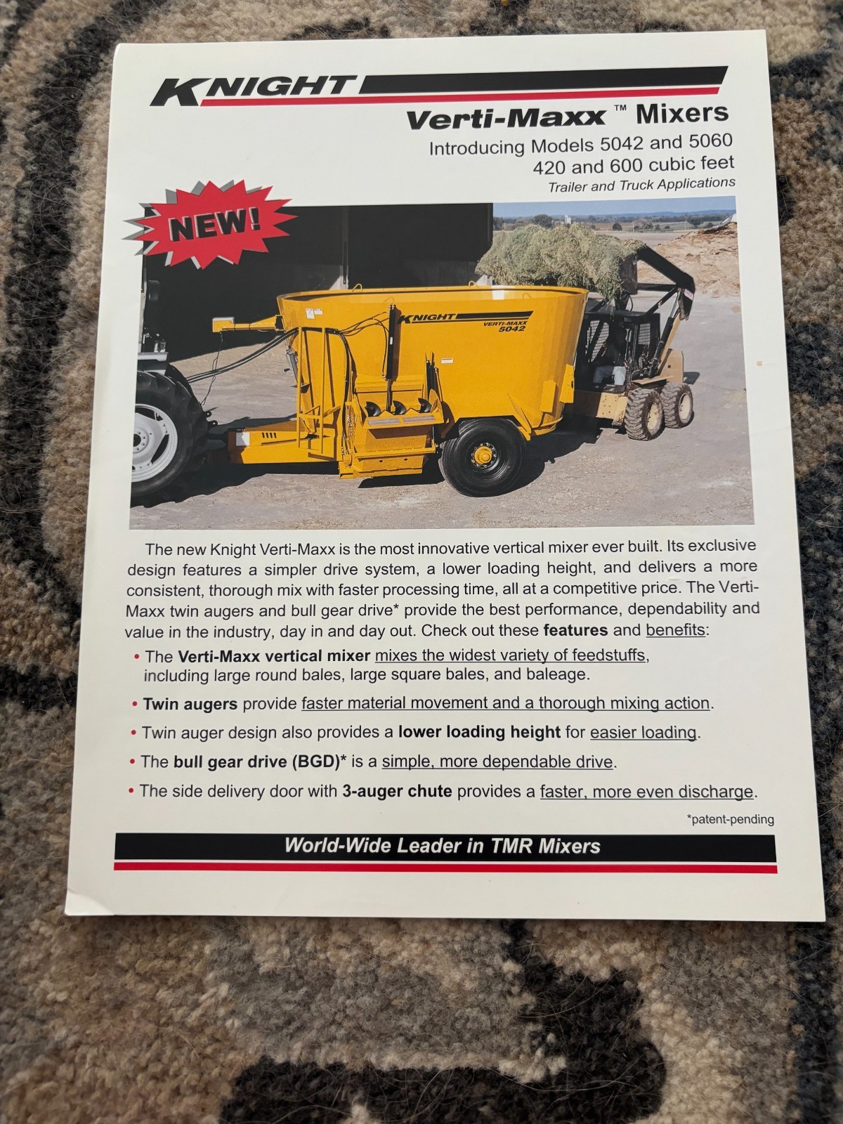 Knight Verti-Maxx 5042 5060 TMR Mixer Brochure FCCA25