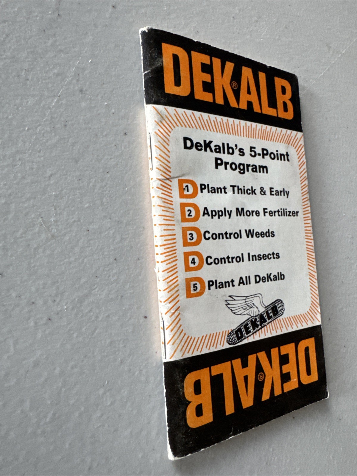 Vintage Farm DEKALB&rsquo;S 5-Point Program Seed Corn Book, Good Condition