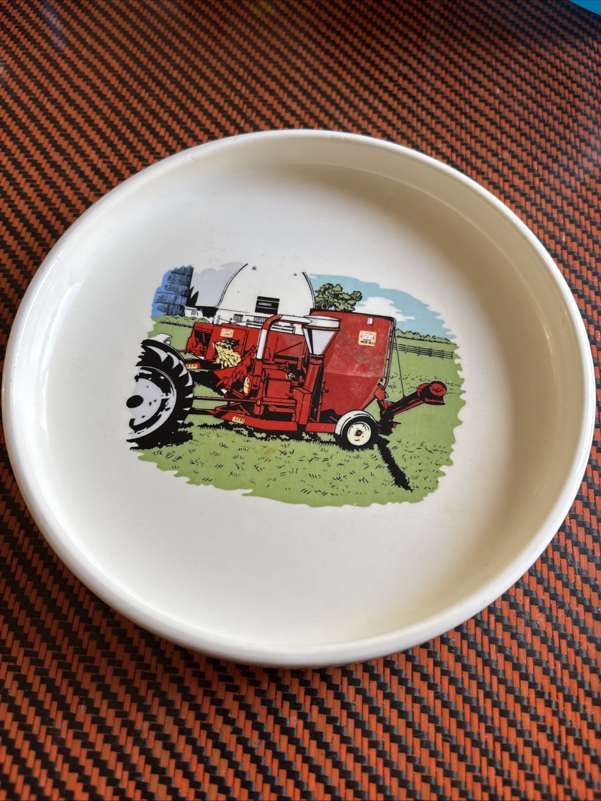 Vtg 100 Years Gehl 66 Swingline Farming Candy Tray Dish Nuts Ashtray Rare