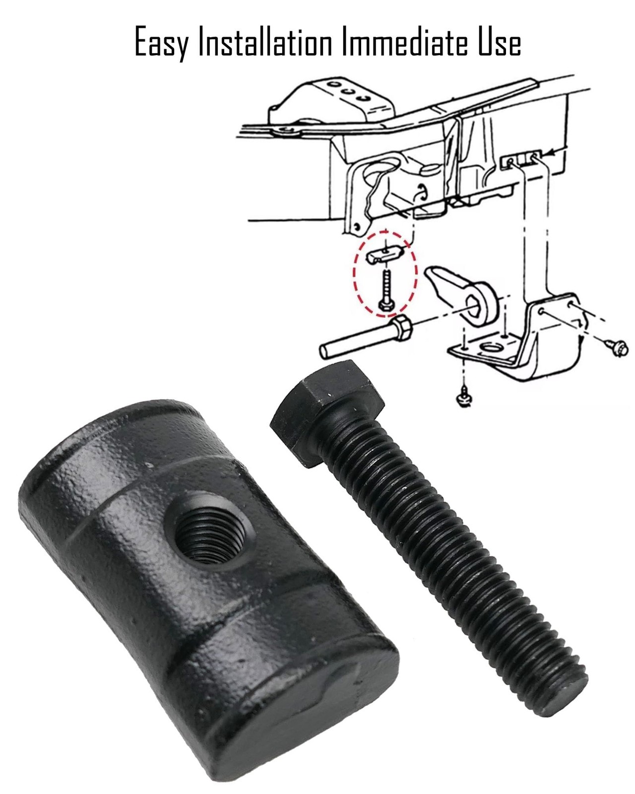 Torsion Bar Key Adjustment Block Nuts with Bolts Replace 11561233 15530026 Fi…