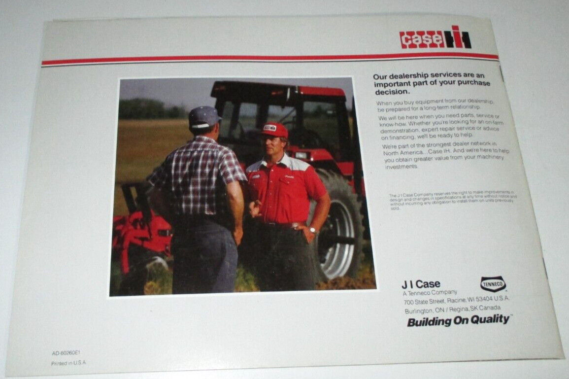 *Case IH Tandem Disk Harrows Sales Brochure 496 596 696 475 485 501 350 370 122