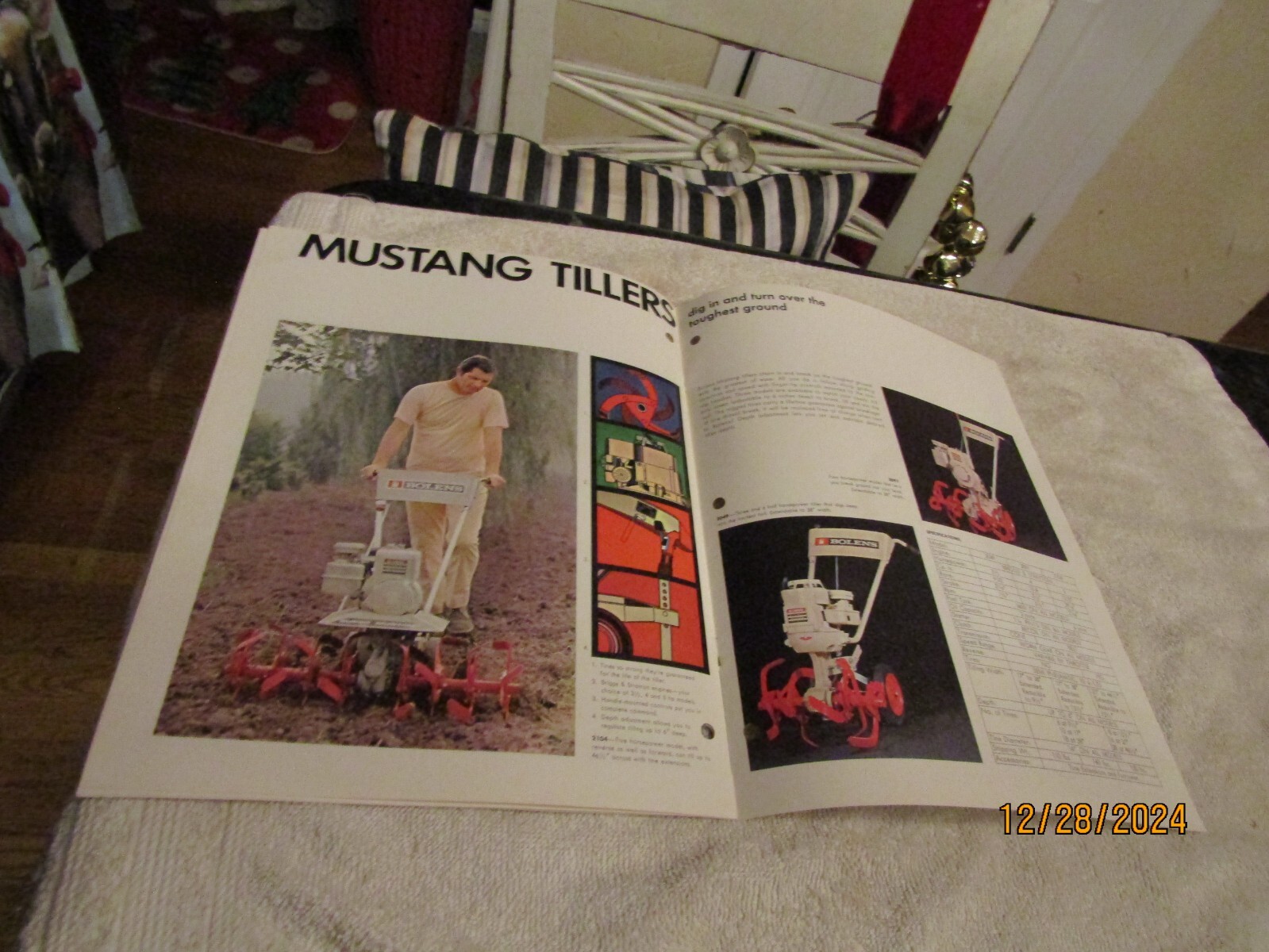 Bolens Sales Brochure Husky Lawn & Garden Tractors Pups Orbit Mowers Mustang