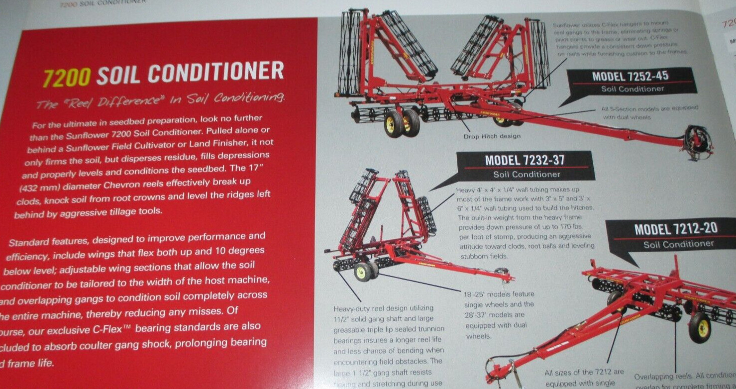 *Sunflower 5000 6000 7000 Series Seedbed Preparation Tools Sales Brochure 2012