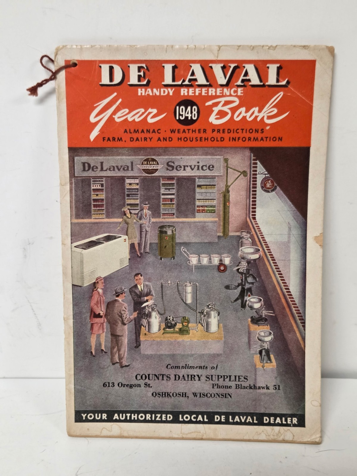 Vintage De Laval 1948 Yearbook Counts Dairy Oshkosh WI