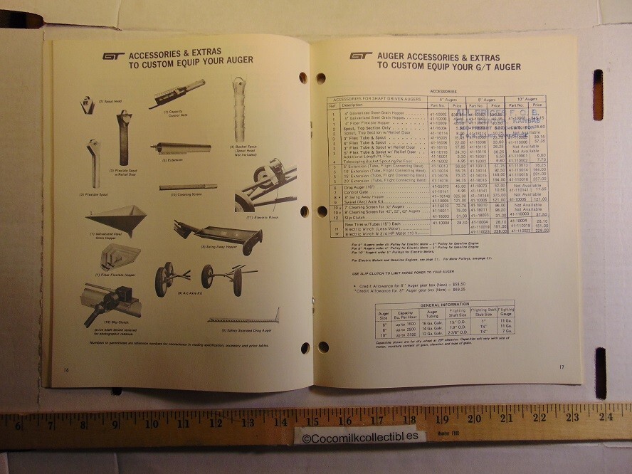 Vintage 1974 Gilmore-Tatge Conveying Systems Augers Catalog Clay Center Kansas