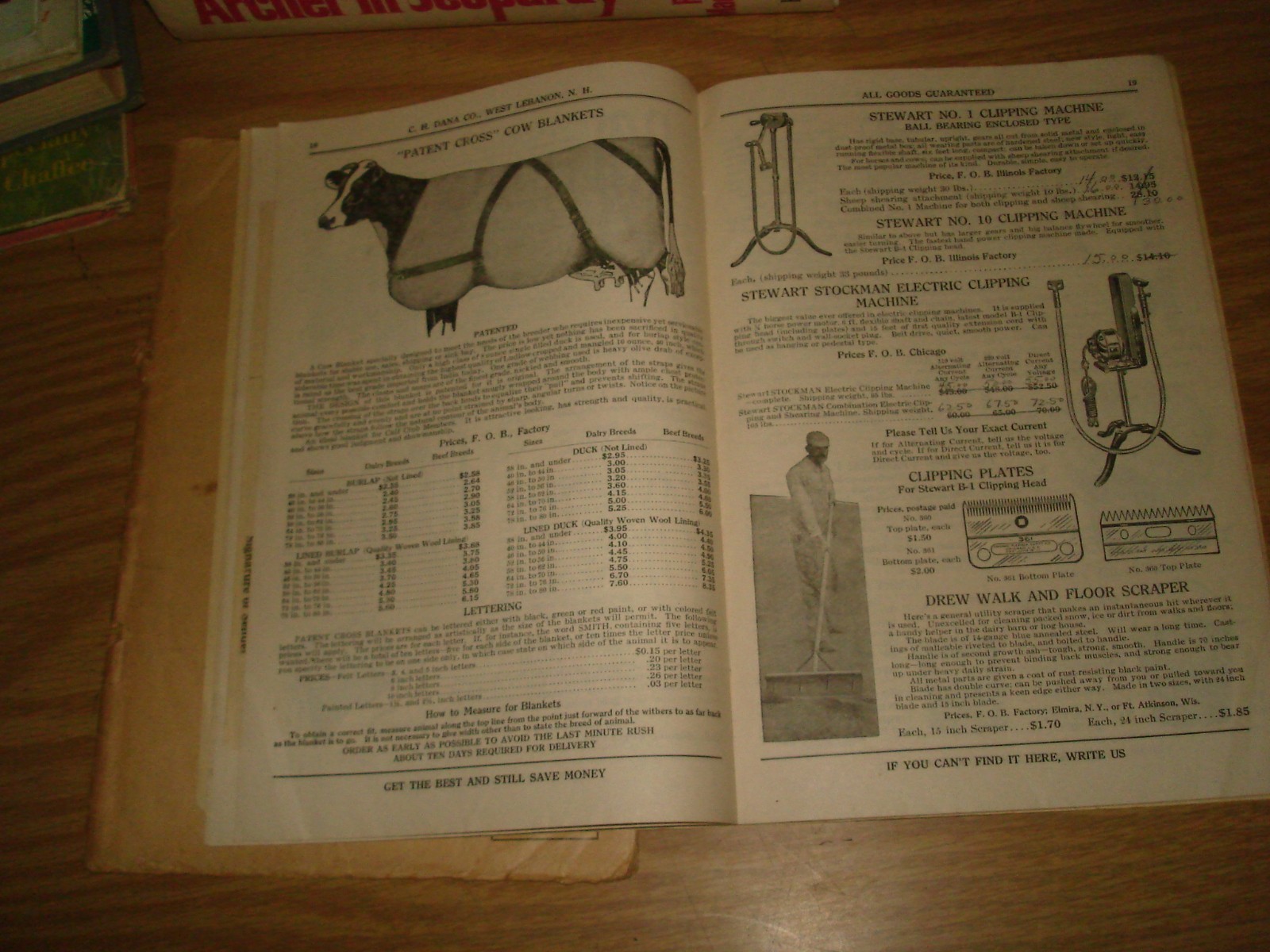 1930 C.H. Dana catalog 59 Livestock Markers/dairymen&rsquo;s supplies/cows/rare