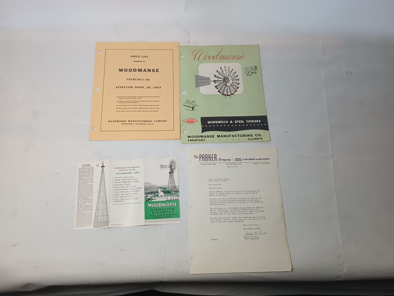 Lot Of Vintage Original Advertising Brochures Agriculture Woodmanse G94 4