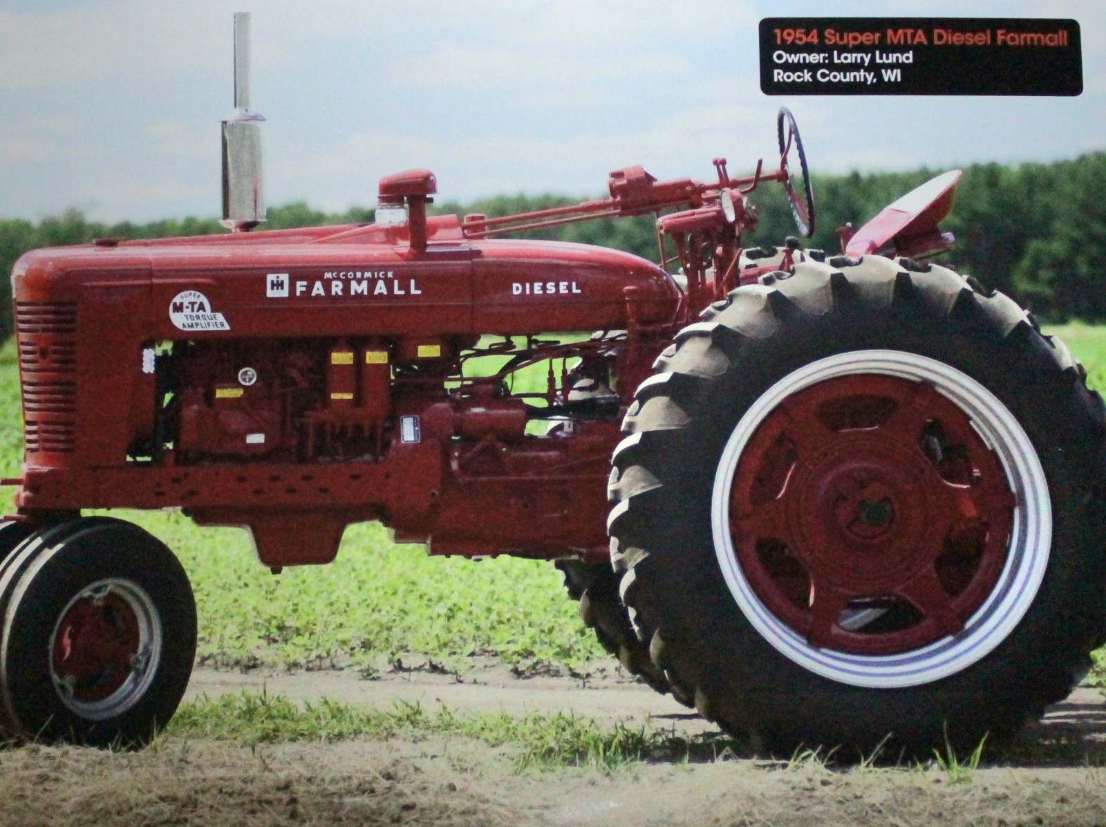 Farmall Tractor Vintage Picture Wall Art Original Country Farm Decor