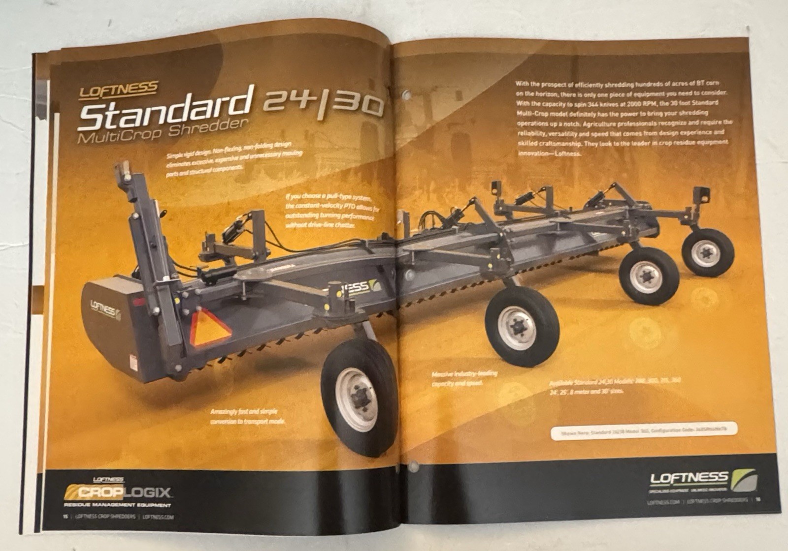 Loftness Farm Agricultural Equipment 2012 Crop Residue Equipment Sales Brochure