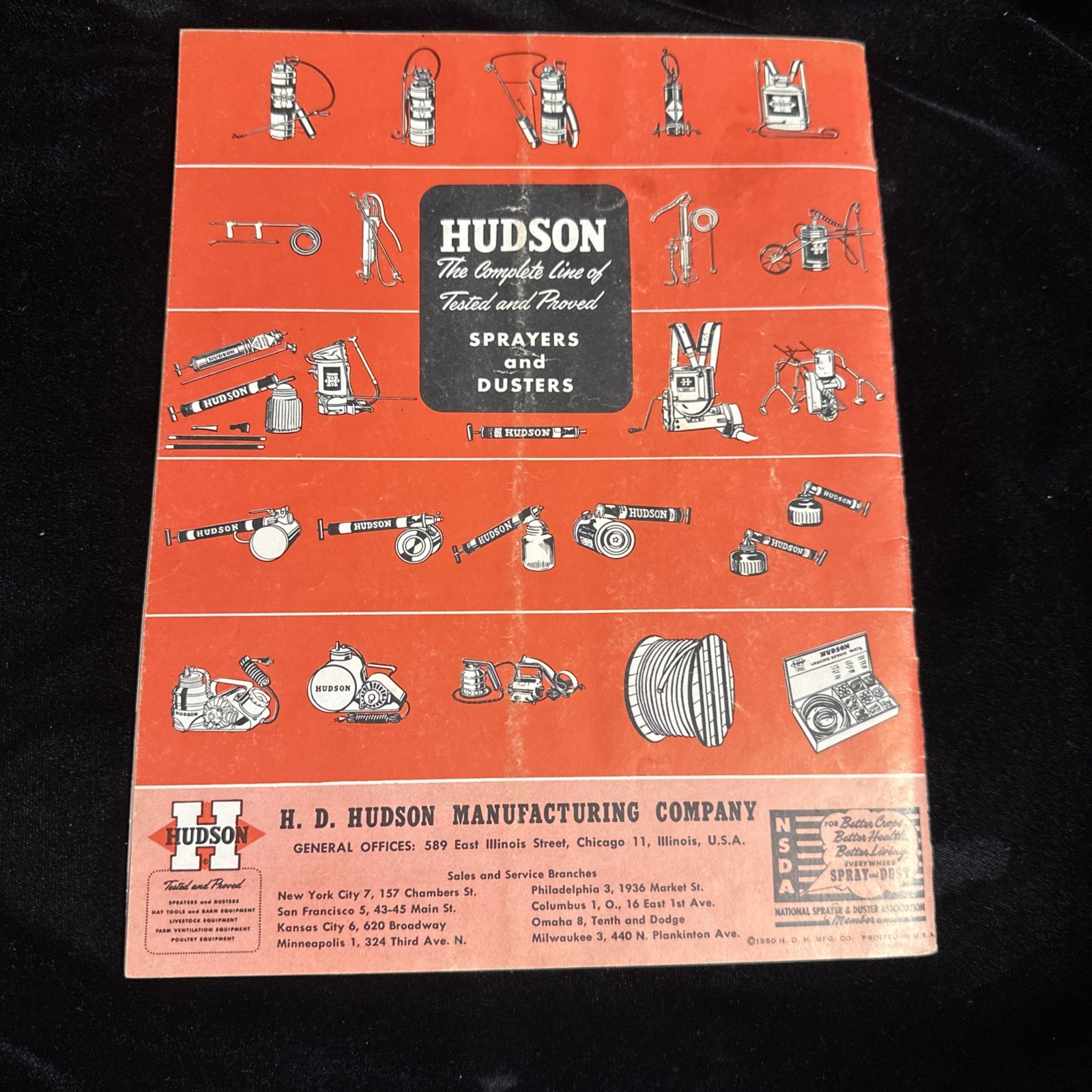 Vintage Rare 1950s Hudson Sprayers and Dusters Catalog No. 443