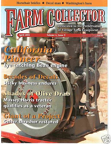 Aultman Tractor History – Old Geiser Thresher Farm Collector Magazine April 2002