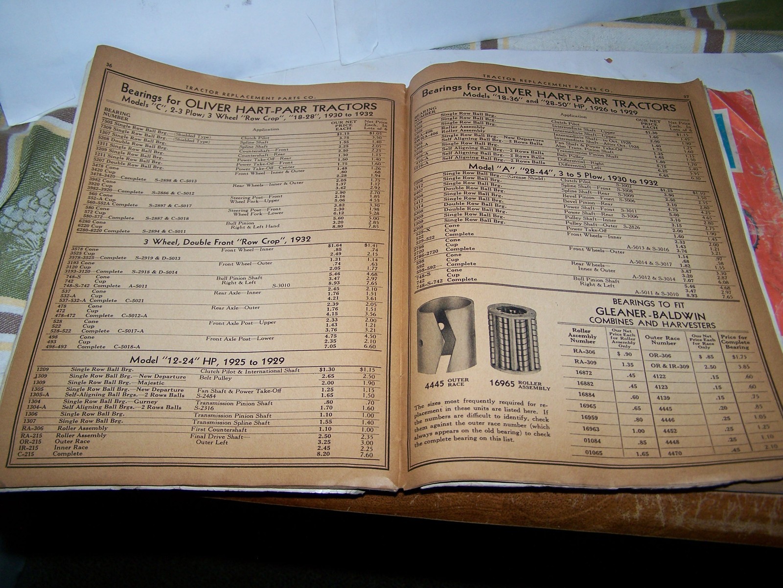 1935 Tractor Replacement Parts 1979 Surplus Catalogs Rumely Huber IHC Hart Parr