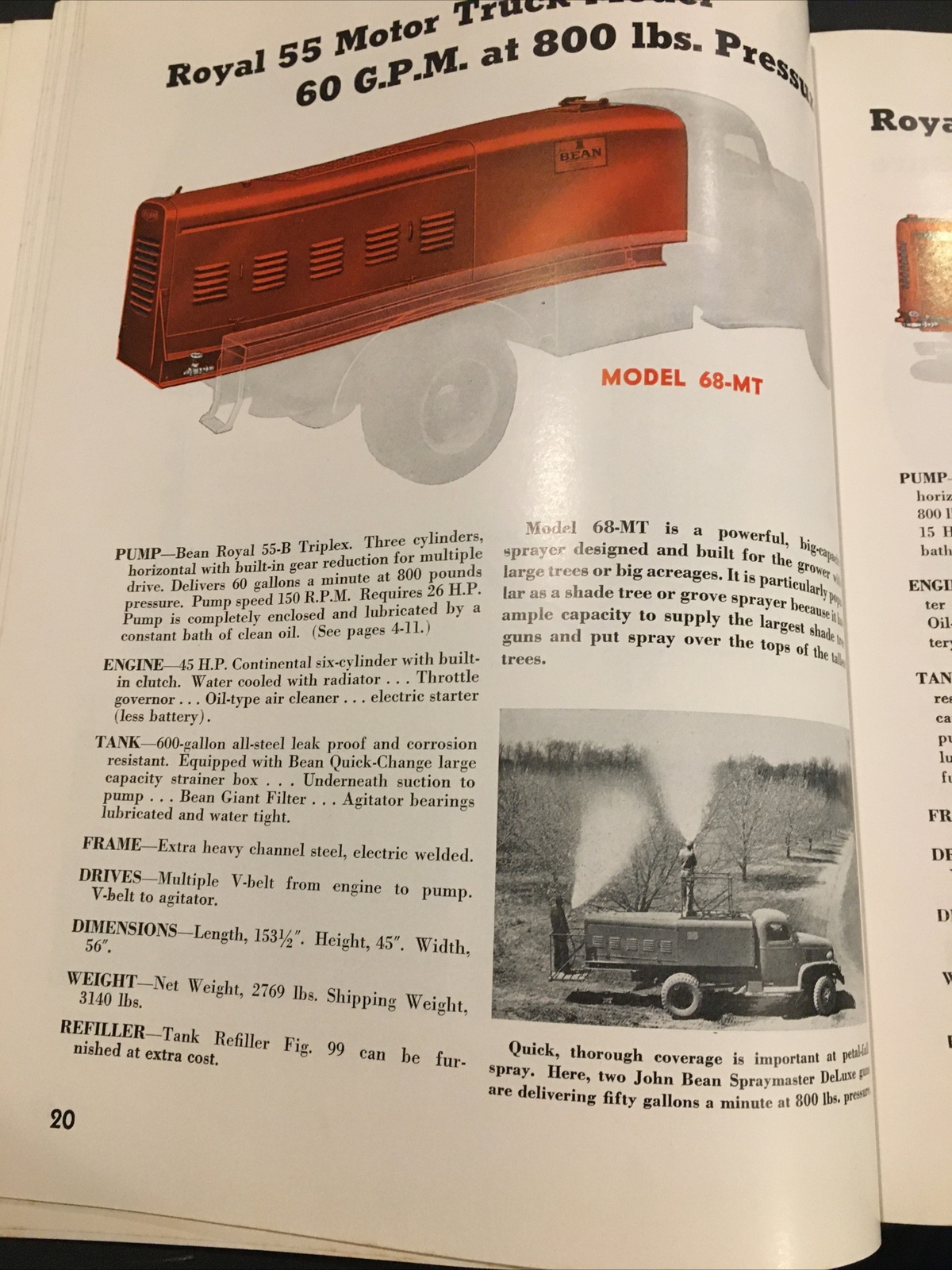 1940s? John Bean Sprayers Catalog Lansing Michigan Very Scarce!!