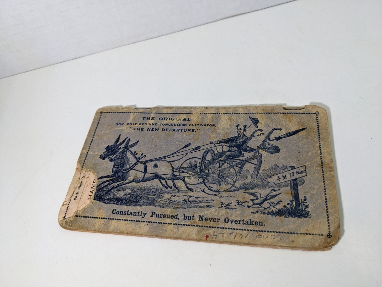 1883 &lsquo;The New Departure Tongueless Cultivator&rsquo; Pamphlet Pattee Plow Company
