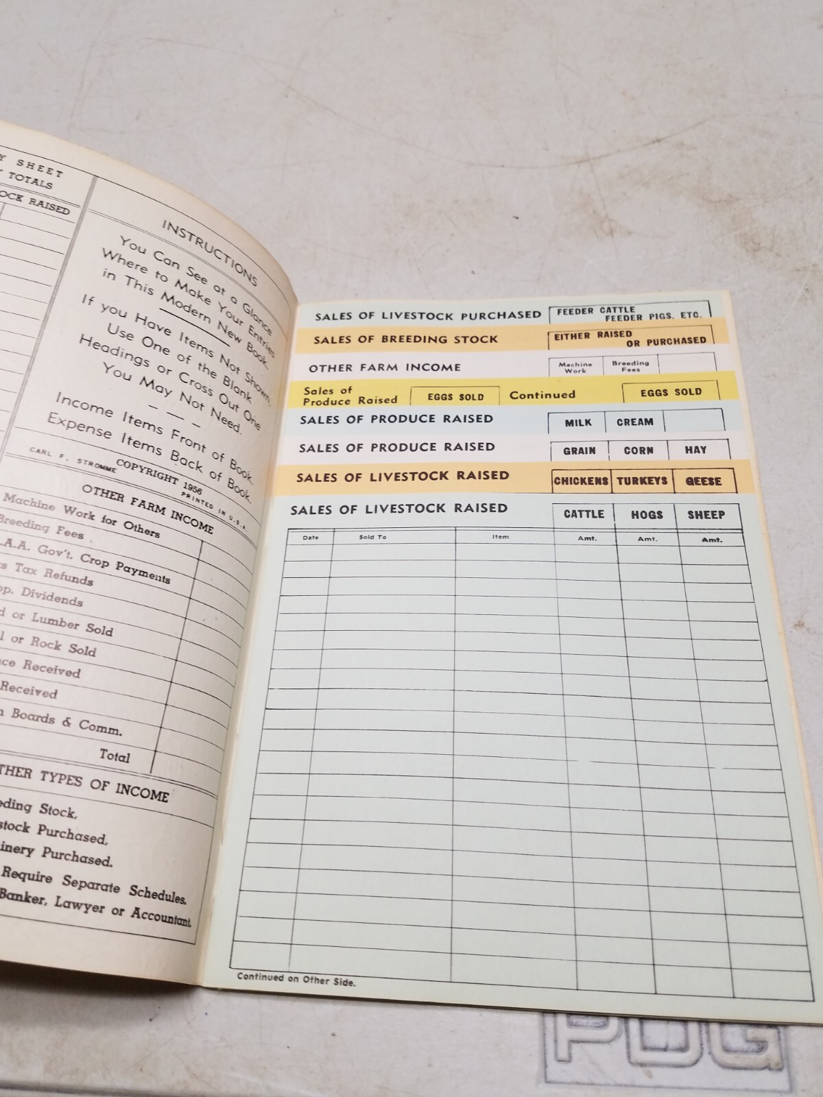 The Farmers Friend Income & Expense Record McReynolds Feed and Produce (V)