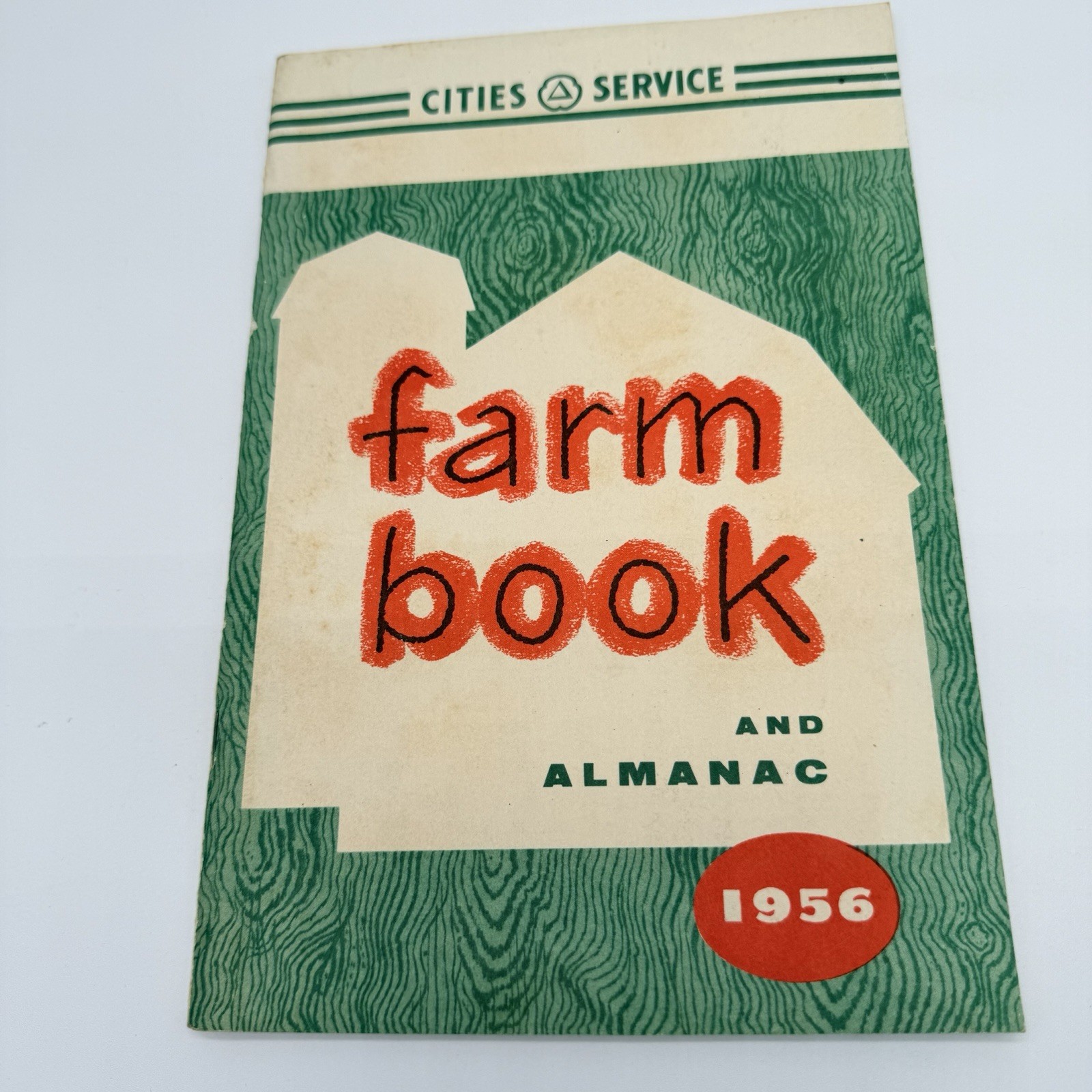 Vtg 1956 Farm Book & Almanac – Cities Service – 50s Tractor Gas Oil Agriculture