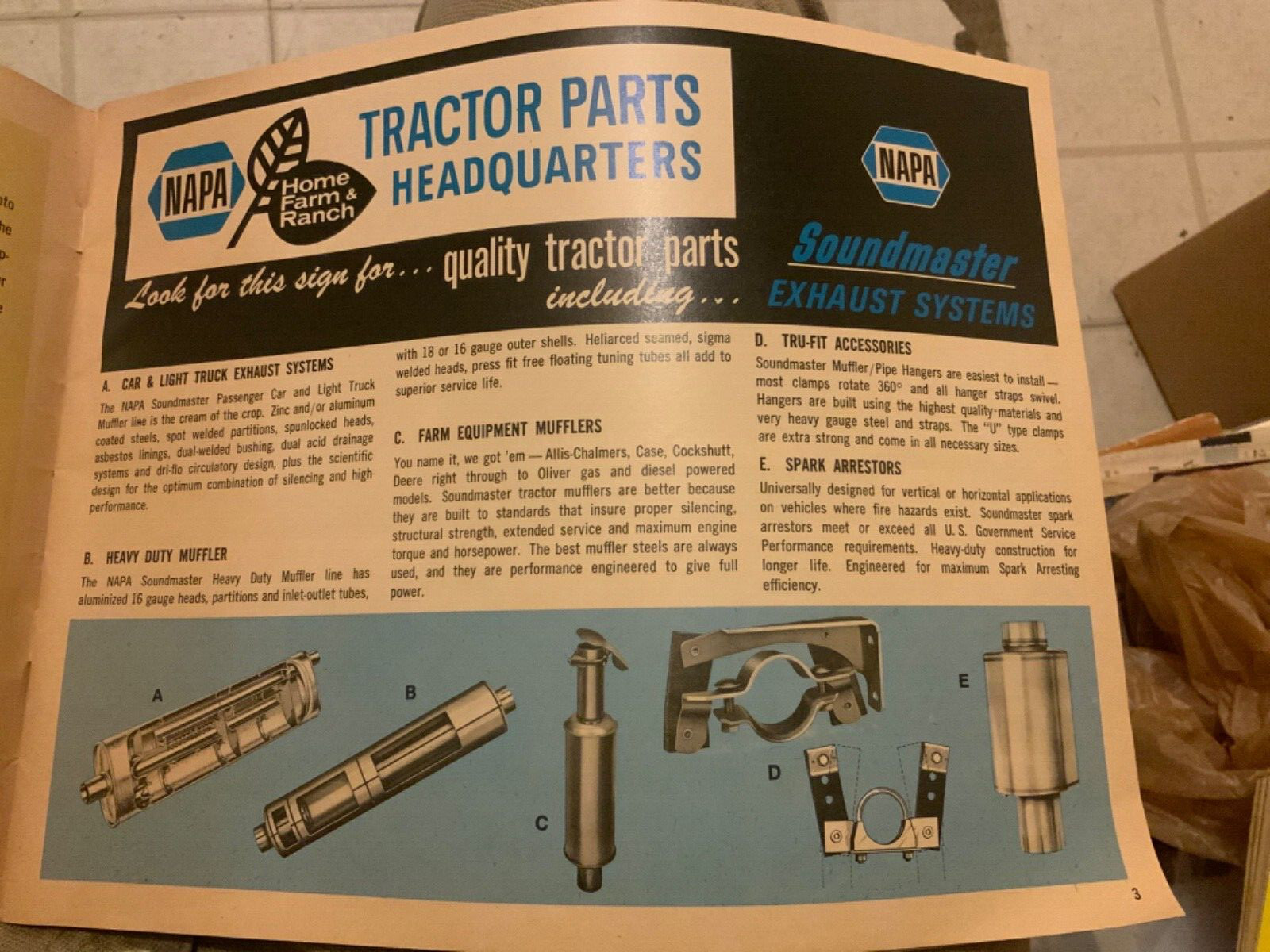 1971 NAPA Home Farm Ranch Supplies Vintage Catalog Part Equipment