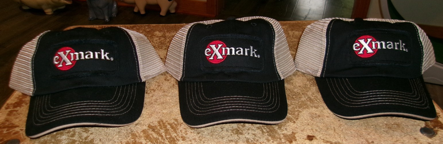 3-lot vintage Exmark lawn mower snap back ball caps A.A. anderson inc. new