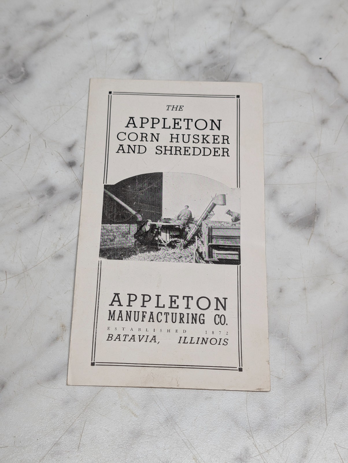 Appleton CORN HUSKER AND SHREDDER SALES BROCHURE LITERATURE INFORMATION