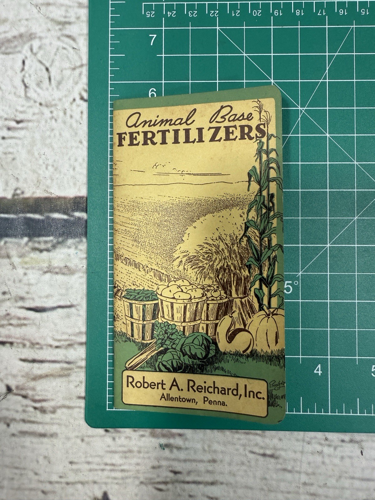 VTG Animal Base Fertilizers Robert Reichard Allentown PA Pocket Memo Note Book