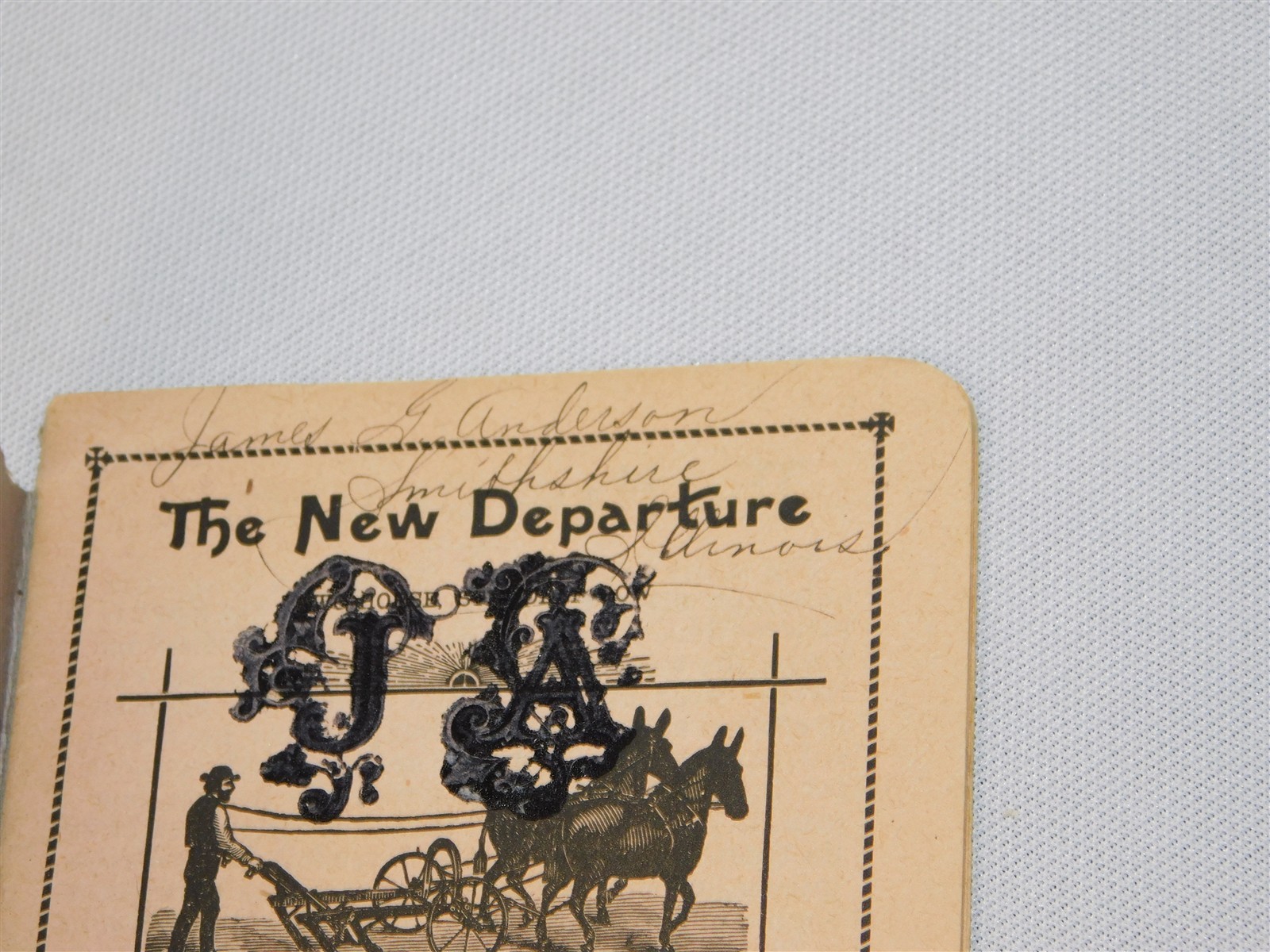 Antique 1899 Pattee Plow Co New Departure 2 Horse Cultivator Booklet Monmouth IL
