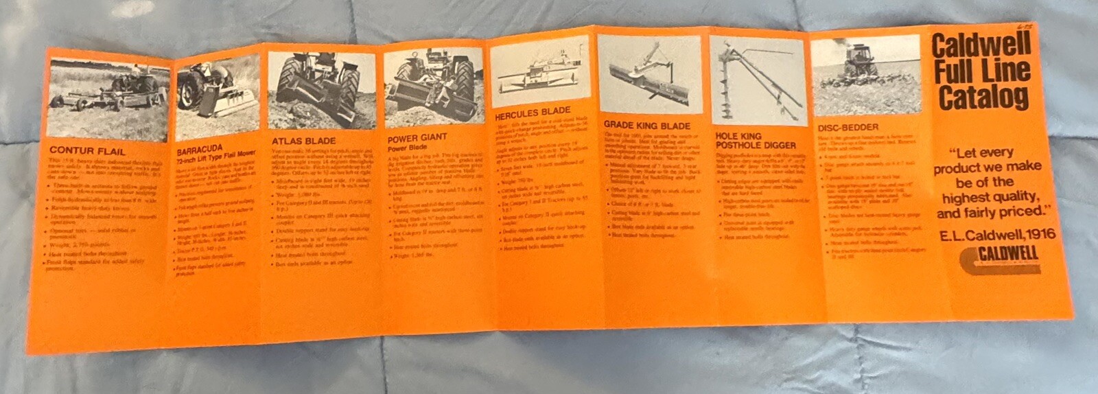 Vintage Farm Equipment Caldwell Full Line Catalog Brochure Farm Tools