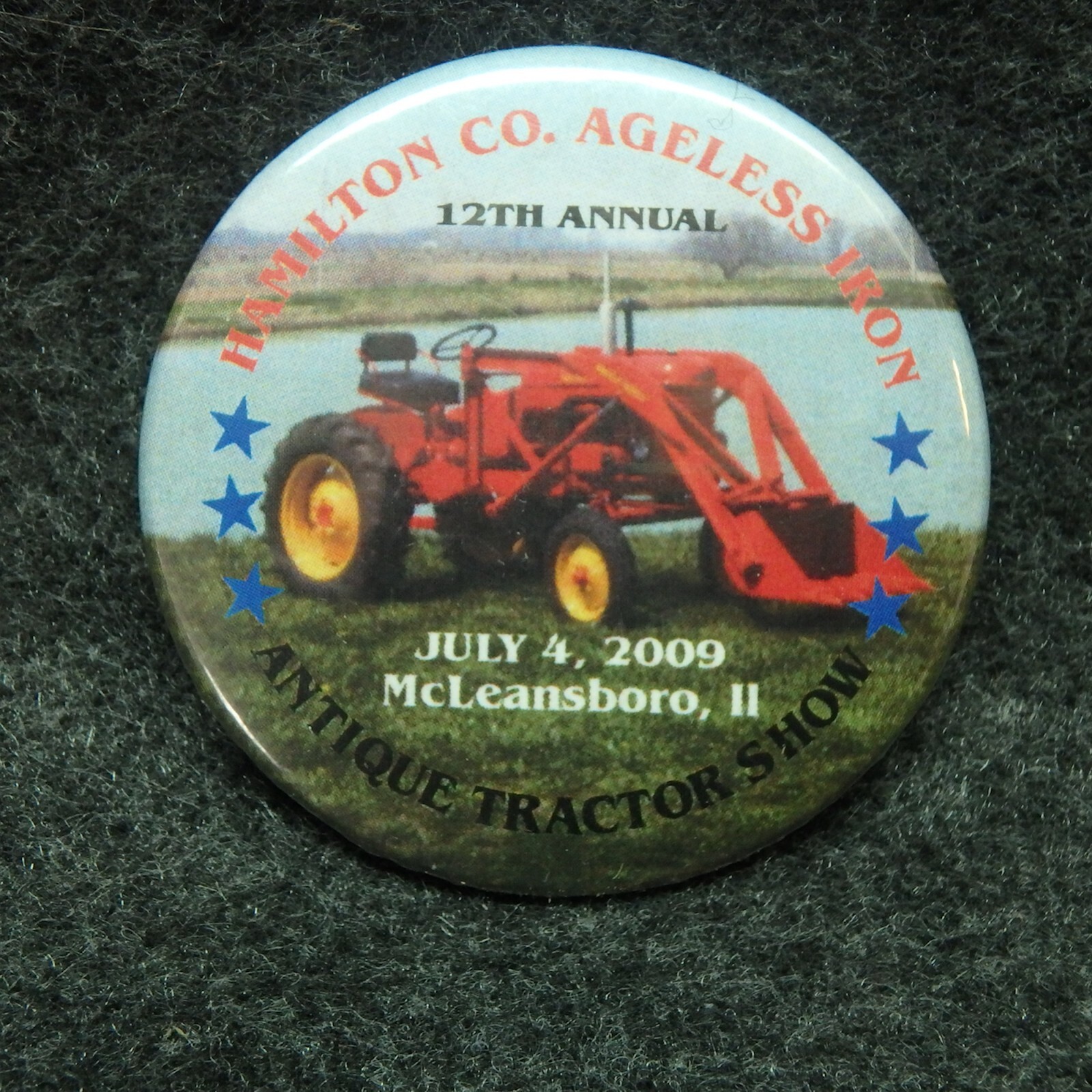 Ageless Iron Tractor Show Pinback Buttons – Antique Tractor Show – 5 Different