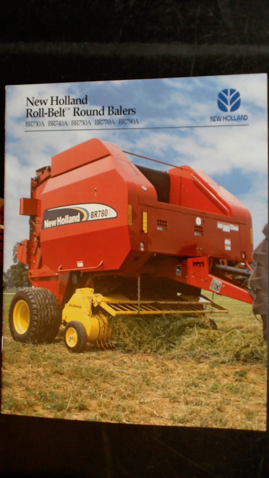 New Holland Roll-Belt Round Balers Brochure Vintage Agricultural Advertising