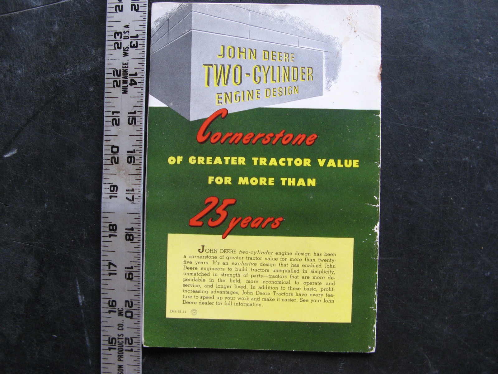 1951 WHAT HAPPENS to OLD MODEL JOHN DEERE TRACTORS ? Sales Booklet VINTAGE