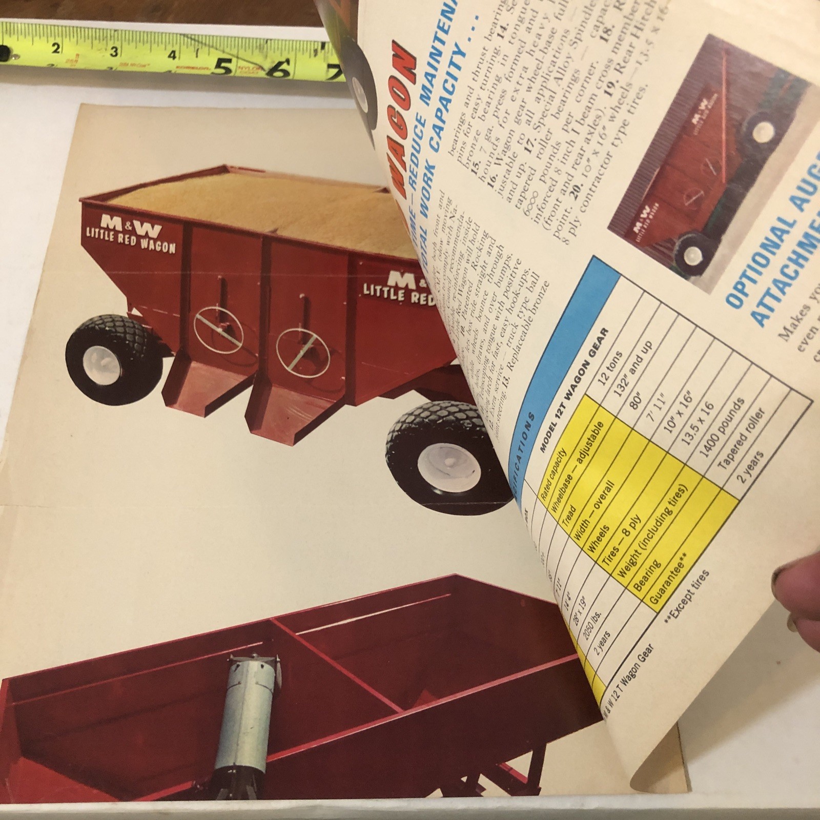 M&W Little Red Wagon New 300 Plus Buschel Capacity Brochure John Deere