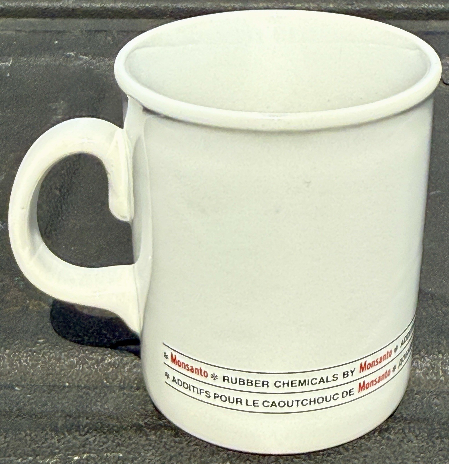 (4) Monsanto Agricultural Chemical Multi-National Ceramic Coffee Cup Mug Rubber