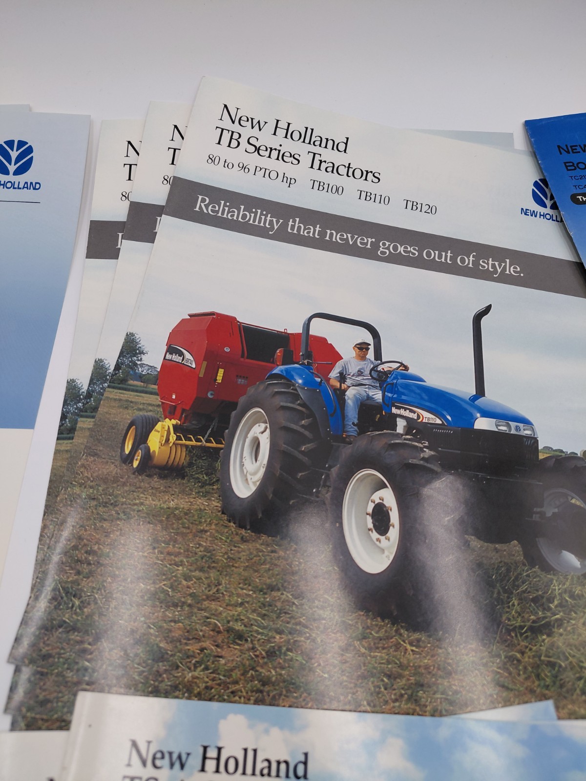 Lot Of 50 + Vtg Early 2000s New Holland Tractor/Skidloader & Implement Brochures