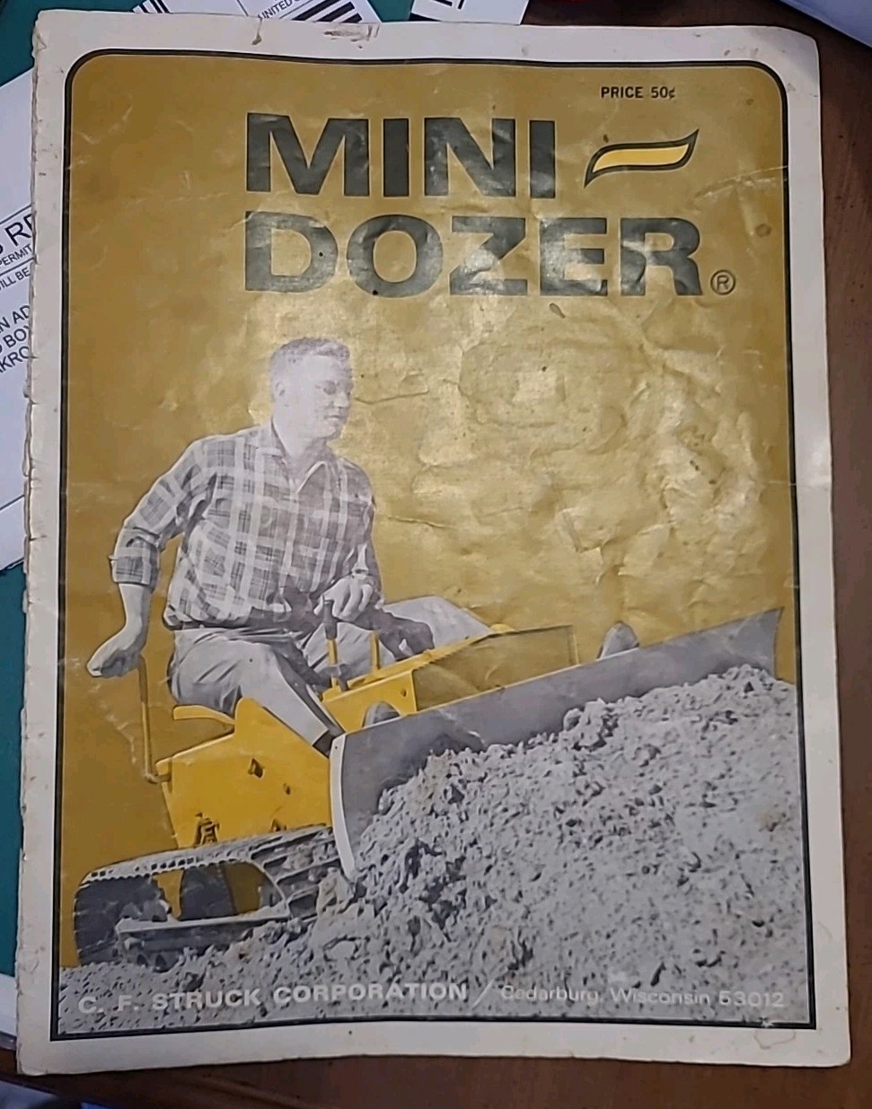 C.F. Struck Corporation Vintage Mini Dozer Brochure. Copyright 1968