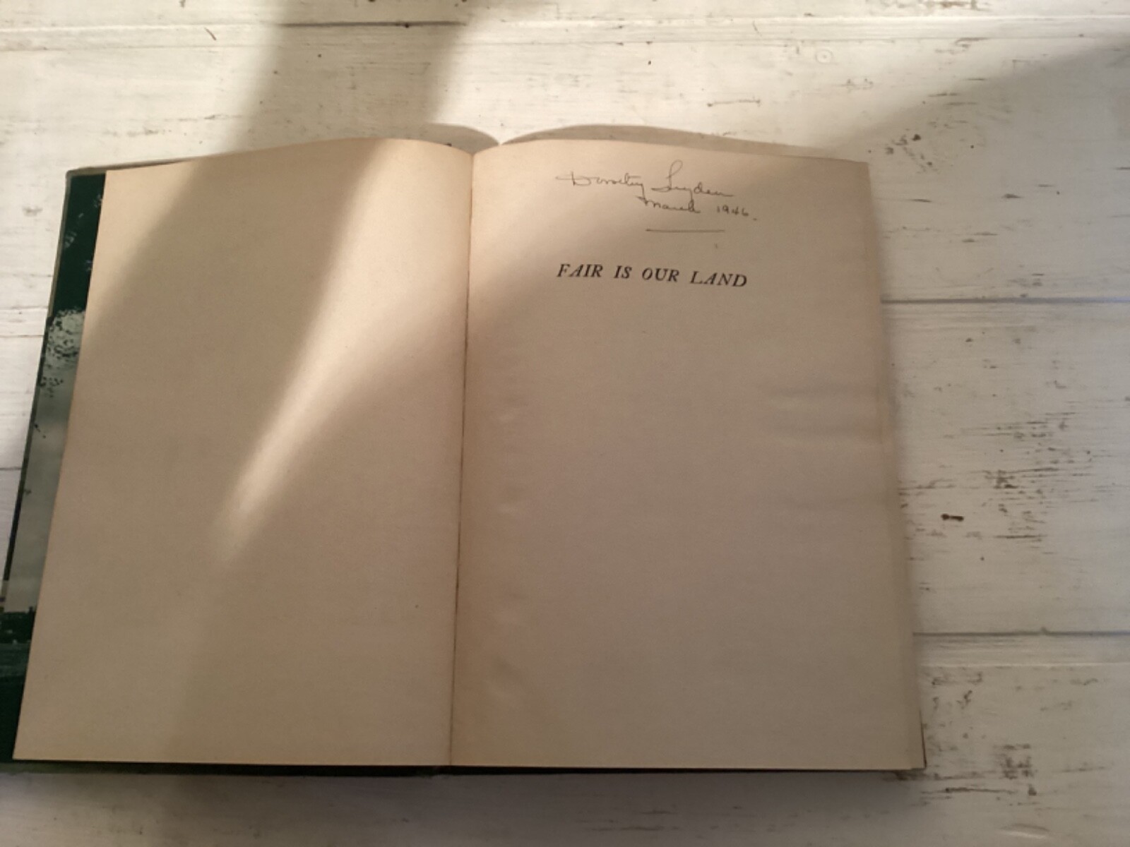 1942 Fair is Our Land, Samuel Chamberlain, Peoples Book Club